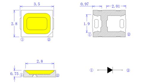 Oem Pct Smd Led Chips V Ma