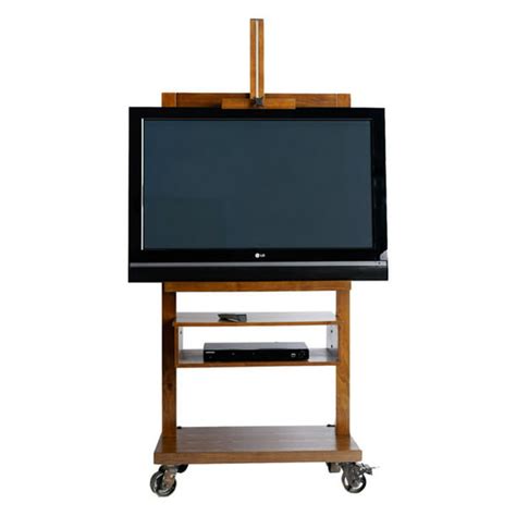 Posh Pollen Cullen Wood Adjustable TV, Media, Art, Entertainment Stand ...