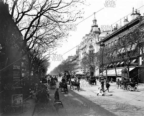 Paris Perspective Of The Boulevard Of The Italiens