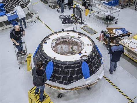 orions exploration mission  crew module lockheed martin flickr