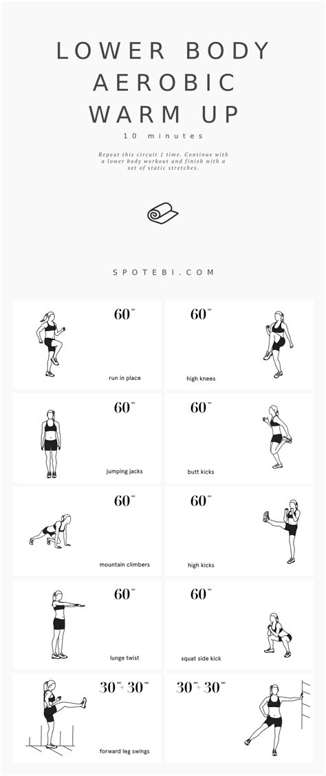 At-Home No-Equipment Lower Body Warm Up Exercises