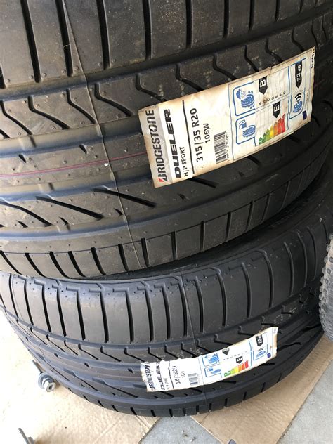 2 Brand New RFT Bridgestone Dueler HP Sport 315/35 R20 tires for Sale ...