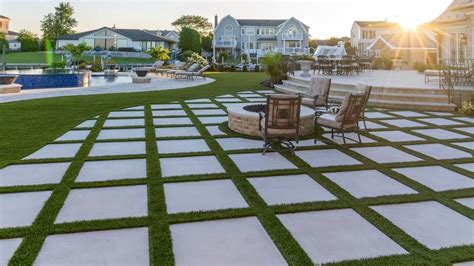Installing A Stone Patio On Top Of Grass Easy Stone Paver Patio Best