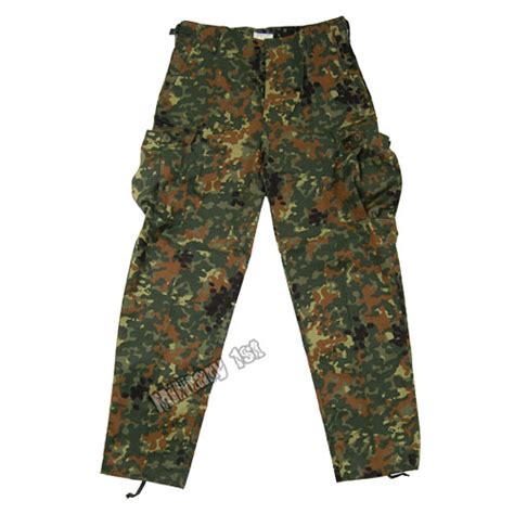 Ranger Bdu Mens Army Combat Work Wear Us Trousers Pants Flecktarn Camo