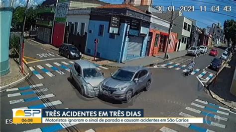 Cruzamento No Interior Registra 3 Acidentes Em 3 Dias Bom Dia SP G1