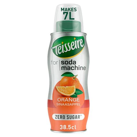 Avis Teisseire Sirop Pour Machine Soda Saveur Orange Sans Sucres