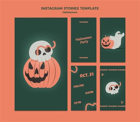 Joyeux Halloween Post Instagram Psd Premium