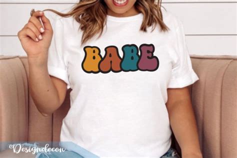 Babe Retro Wavy SVG Graphic By Designdecon Creative Fabrica