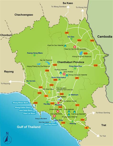 Chanthaburi Maps