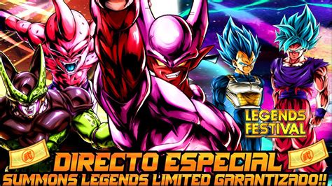 DRAGON BALL LEGENDS DIRECTO ESPECIAL SUMMONS LEGENDS LIMITED