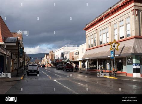 Downtown The Dalles Oregon Stock Photo - Alamy