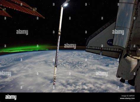 Aurora Australis From Space Stock Photo - Alamy