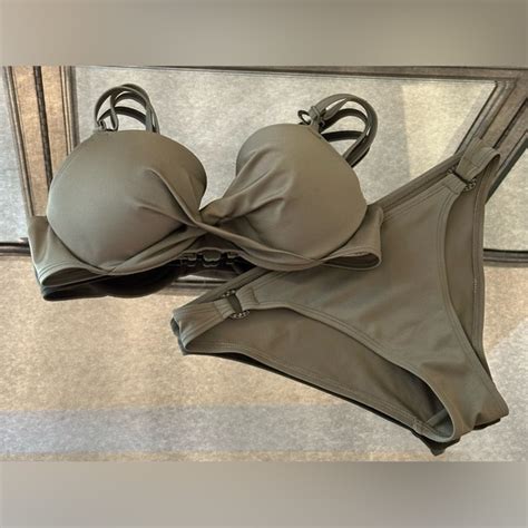 Asos Swim Asos Army Green Bikini Set Poshmark