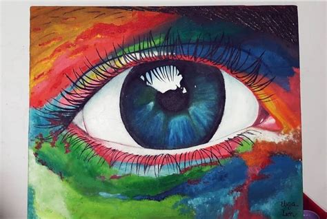 Pintura Colorida De Ojo En Leo Con Im Genes Pinturas Colores Ojos