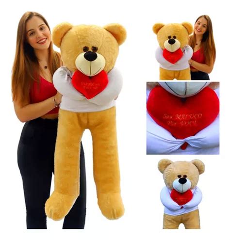 Oso De Peluche Gigante De Cm Ideal Como Regalo Navide O Color Nude Mercadolibre