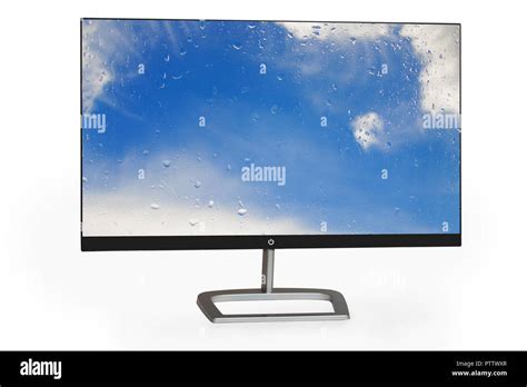 4k monitor isolated on white Stock Photo - Alamy