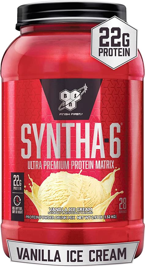 Bsn Syntha 6 Whey Protein Powder Vanilla Casein Supplement 2 91lb