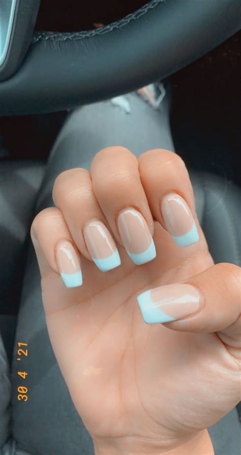 Nude Nail With French Tip French Manicure Nails Nails Nude Nails