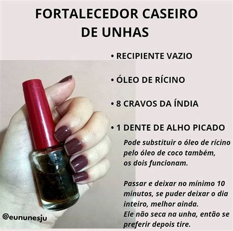 O Que É Bom Para Fortalecer A Unha - Receitinha Caseira Para Fortalecer as Unhas | Base fortalecedora para ...