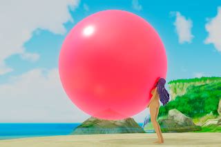 MMD NSFW Nude Girl Bubblegum Float Animation Request Two Lewd Beach Bubbles