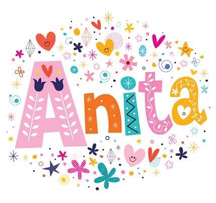 Ilustración de Anita Niñas Nombre De Rotulación Tipo De Diseño ...