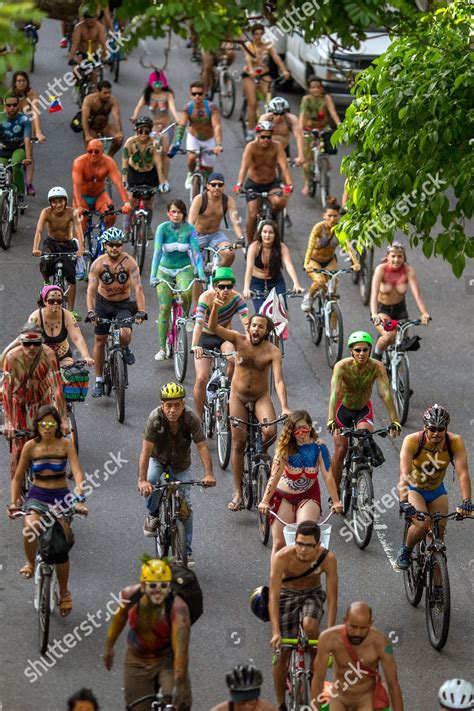 Cyclists Take Part Naked Bike Ride Editorial Stock Photo Stock Image