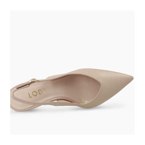 Zapatos De Sal N De Mujer Destalonados En Piel De Color Nude I Lodi Zapatos De Mujer Online