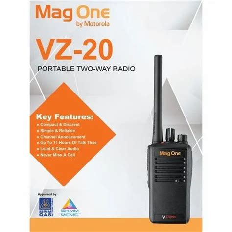 0 3 Km Open Area Vz 20 Motorola Walkie Talkie At ₹ 8950 In New Delhi