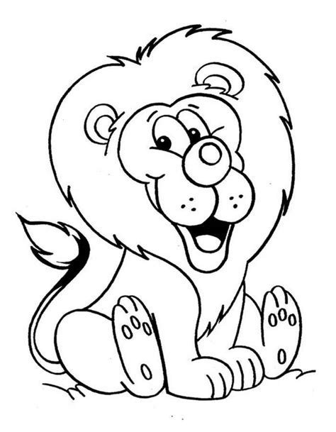 Лев раскраски для детей. Скачать, распечатать онлайн бесплатно