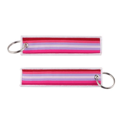 Lesbian Pride Keychain Rainbow Republic