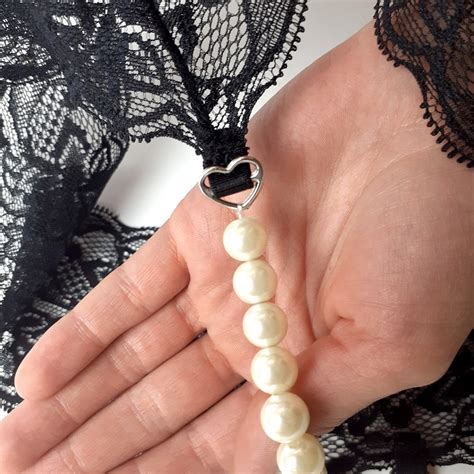 Sexy Crotchless Panties With Pearls Pearl Thong Crotchless Lingerie