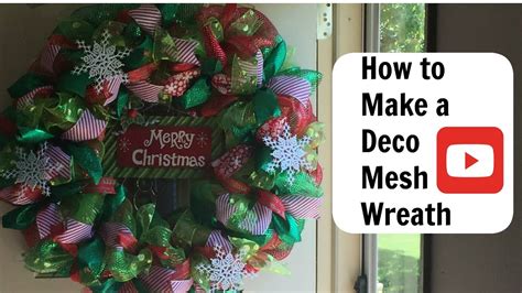 How To Make Deco Mesh Wreath Youtube