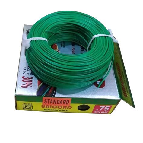 0 75 Sq Mm Unicord PVC FR Multi Strand Wire 90 M At Rs 549 Roll In