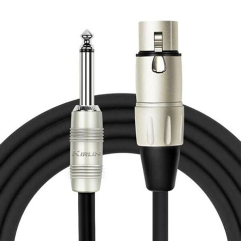 CABLE CANNON XLR HEMBRA A PLUG 6 3 MONO 6 METROS KIRLIN VOLMART