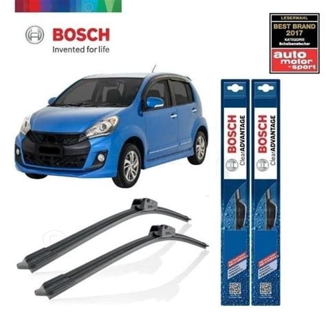 Jual Wiper Bosch Blade Daihatsu Sirion Frameless Advantage Original