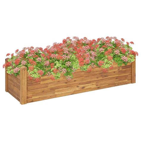 Vidaxl Garten Hochbeet 160 X 60 X 44 Cm Massivholz Akazie Metro