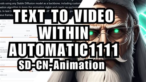 Text To Video Easily Within Automatic Sd Cn Animation Youtube