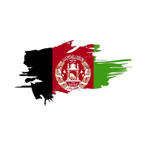 Afghanistan Flag Brush Stroke Clipart Design Flag Clipart Brush