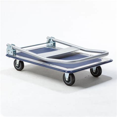 Warehouse Platform Trolley Hand Cart Four Wheel Platform Trolley