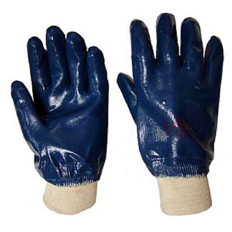 Oil Resistant Water Resistant Nitrile Full Coated Jersey Handling Glove