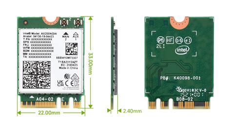 2400mbps Wifi 6 M 2 Key E For Intel Ax200 Dual Band Wireless Adapter🆑 Descubra O Mundo De