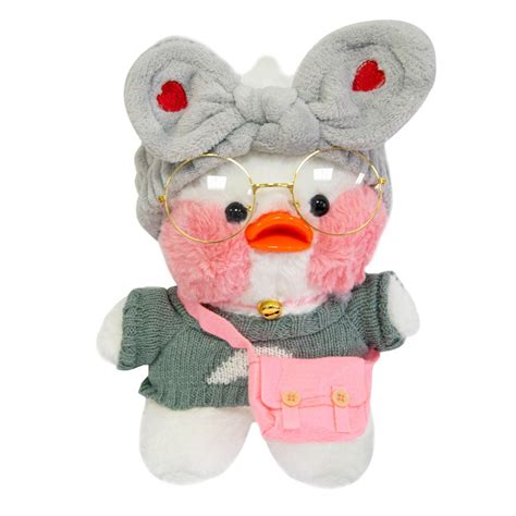 Купити Качка лалафанфан м'яка "Біла з рис. літера А" 30см, Lalafanfan ...