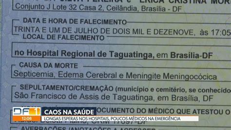 Vídeo Bebê de três meses morre e família culpa hospital DF1 G1