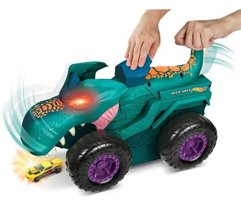Hot Wheels Monster Trucks Mega Wrex Car Chompin Mattel Gyl Frete Gr Tis