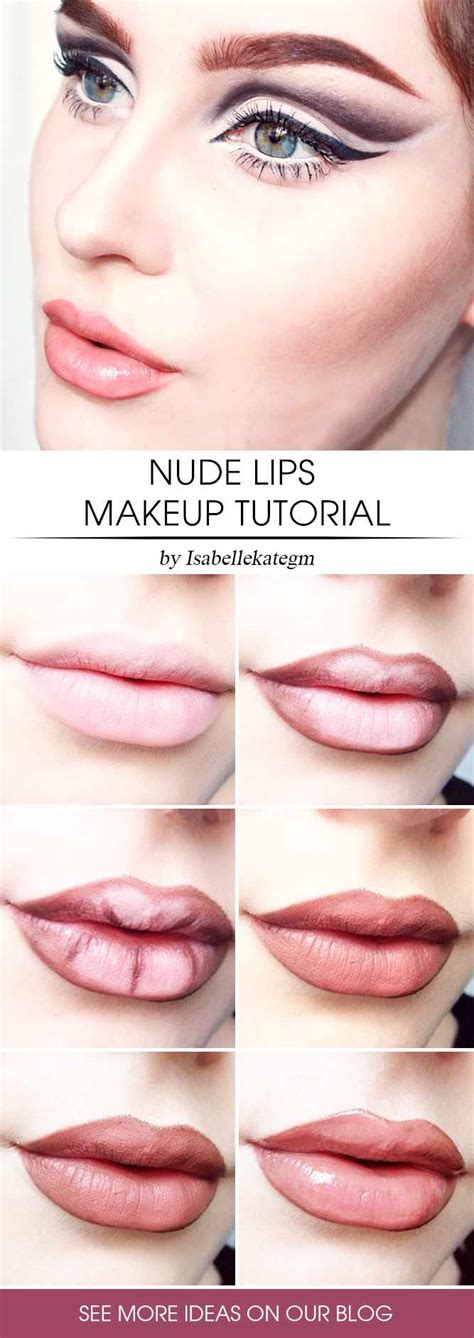 Top 7 Nude Makeup Tutorials For You Nude Makeup Nude Lip Makeup