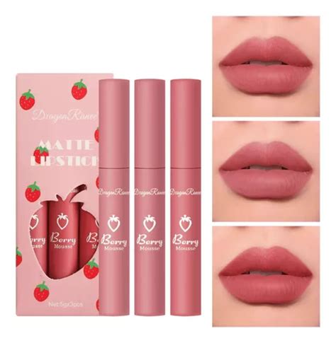 Batom Matte Lipstick Cor Nude Kit Batons Mercadolivre
