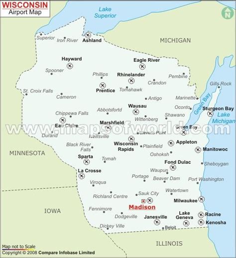 airports wisconsin wisconsin airports map airport map wisconsin