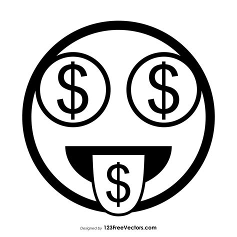 Money Emoji Vector At Collection Of Money Emoji