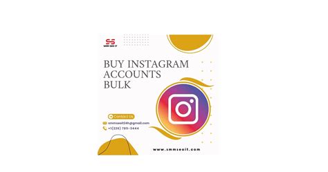 Buy Instagram Accounts Bulk - Get Started Today! - PROTOCOL