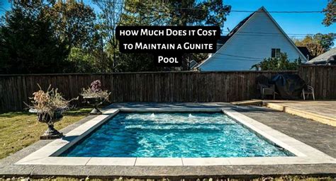 How Much Does It Cost To Maintain A Gunite Pool Love Gunite Pool